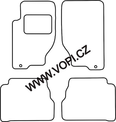 Autokoberce Kia Sorento 09/2002 - 08/2006 Perfectfit (2325)